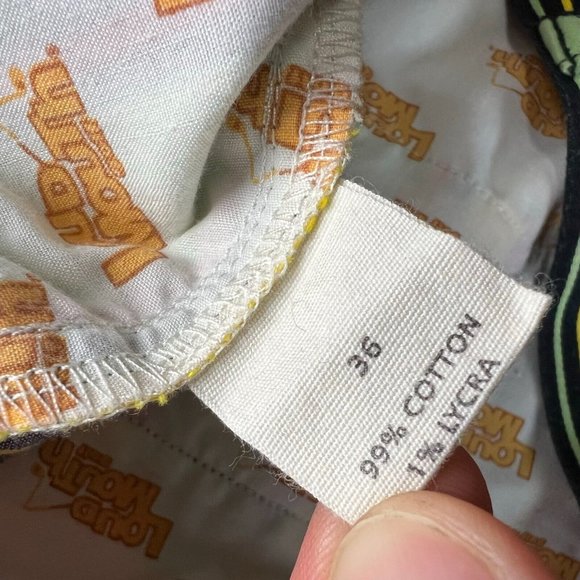 Loudmouth Golf Shorts Adult 36 Striped Black Red Green Pockets Casual Mens - Picture 4 of 9